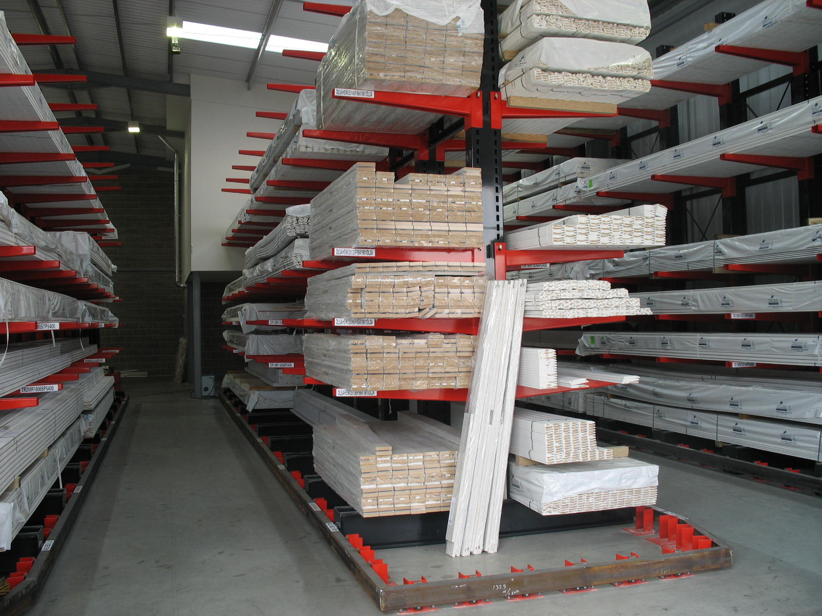 Cantilever Racking Company installed Narrow Aisle Cantilever Racking