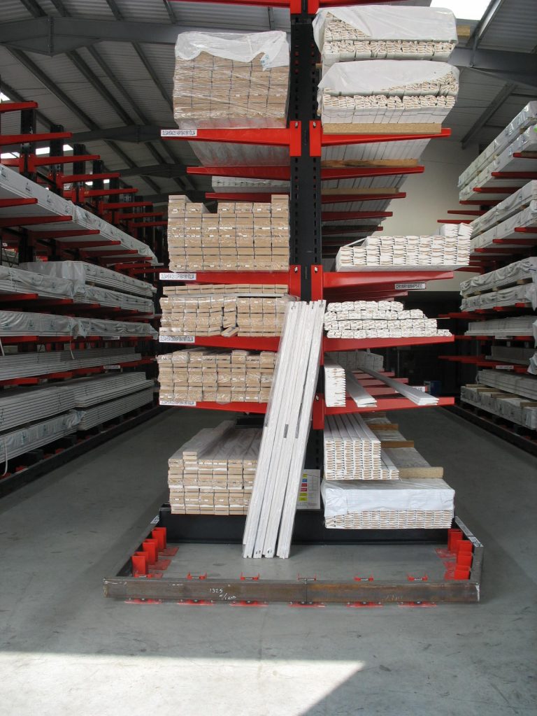Cantilever Racking Company installed Narrow Aisle Cantilever Racking